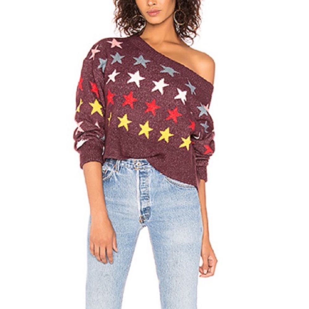 Wildfox Rainbow Stars sweater